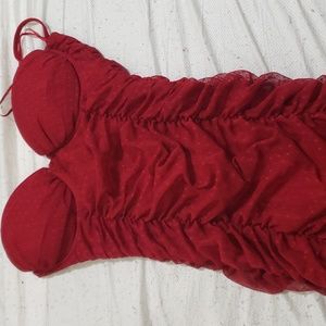 Red Windsor Small Spaghetti strap dress